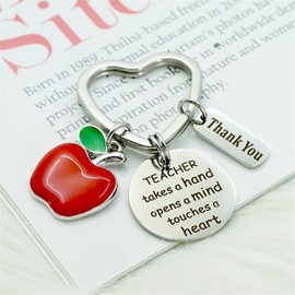 Teacher Keychain Graduation Key Chain Appreciation Gifts for Women Grad Teachers Day Thanksgiving Christmas Presents