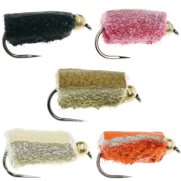 GoFly Genuine Domestic Control Fishing Flies "TG Pellet Original" 5 Colors Set of 5 Sizes Available (#10 (Total Length Approx. 0.6 inches (14 mm)))
