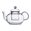 CnGlass 33.8oz Glass Teapot with Removable Infuser,Stovetop Safe Tea Kettle,Blooming