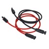 2Pcs Solar Panel Extension Cable 10AWG 6mm² Solar Extension Cable