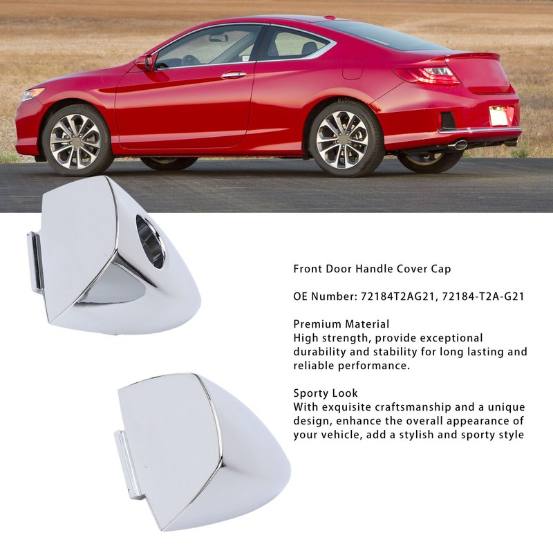 1 Pair Front Exterior Door Handle Cap with Key Hole