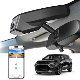 Mangoal 4K Dash Cam Custom fit for Chevy 5th Gen Blazer 2019-2025(Model B), Model A & Model B Have Same Models Years but Vehicle Sensor Cover are Different, WiFi & App, 128GB Card