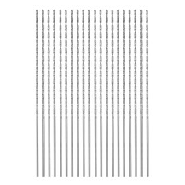 HARFINGTON 20pcs Extra Long Drill Bits, 1.1mm HSS Drill Bit with High Speed Steel Straight Shank 100mm Length for Metal Woodwork Plastic Aluminum Alloy
