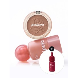 Peripera [SET] Syrup Skin Tok Cheek + Clear Sunshine Cheek [Giveaway] Ink the Velvet Mini (Million Hearts) / [SET] 시럽피 톡 치크+맑게 물든 선샤인 치크 [증정] 잉크더벨벳 미니(하트백만개)