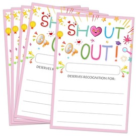 Shout Out Cards For Employees 60 Pcs Recognition CardAppreciation and Recognition Reward Card 4×6 Inch Encouragement For School or Work Bulletin Board