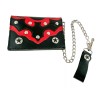 Addicted Bat Bikers Wallet With Chain Genuine Leather Punk Goth