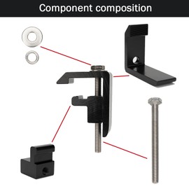 P-AC-04N Mounting Clamps for Truck Cap Camper Shell Toyota Tacoma/Tundra - 4 PCS