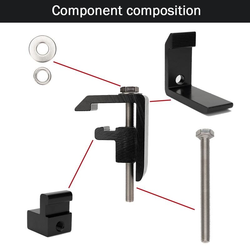 P-AC-04N Mounting Clamps for Truck Cap Camper Shell Toyota Tacoma/Tundra