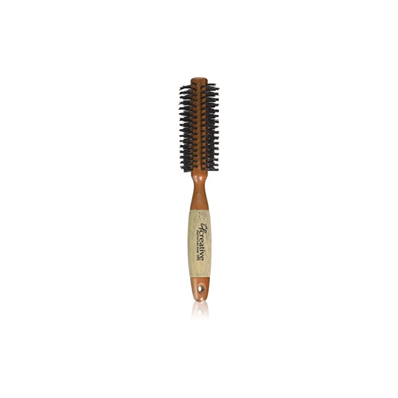 Creative Hair Brushes Classic Round Boar Bristle Sustainable Wood 1.5"