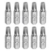 sourcing map 10pcs Square Head Screwdriver Bits 1/4" Hex Shank