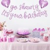 Purple White Party Decorations, Purple Go Shawty It's Your Birthday