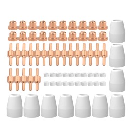 Smart Weld Electrode Tips Cups Rings for CUT50 CUT 50 Plasma Cutter Torch Consumables Parts - 20-pk Long Nozzles