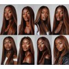 Ombre Brown Human Hair Bundles Highlight Straight Bundles 14 16