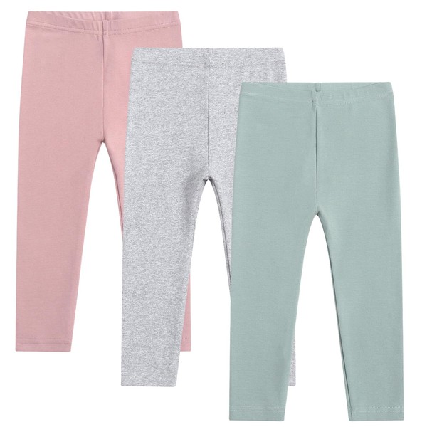 Toddler Organic Cotton Girls Leggings Casual Basic Leggings Full Length