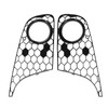 2pcs Front Bumper Fog Light Grille 5K0853665 Black Mesh Replacement