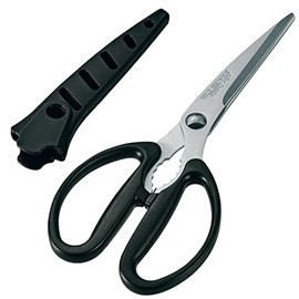 Shimomura Kogyo SKU-401 Sakurakuyu Kitchen Scissors with Saya, Dishwasher Safe