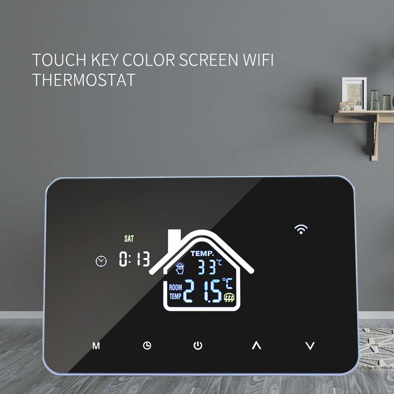 Floor Heating Thermostat 16A 4.3 Inch Touch Screen High Accuracy