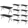 10 Pack Picnic Table Cover Elastic Fitted Tablecloths for 8