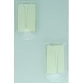 Spectrum Adhesive V-towel Holder - Color: Clear - 4 Hooks