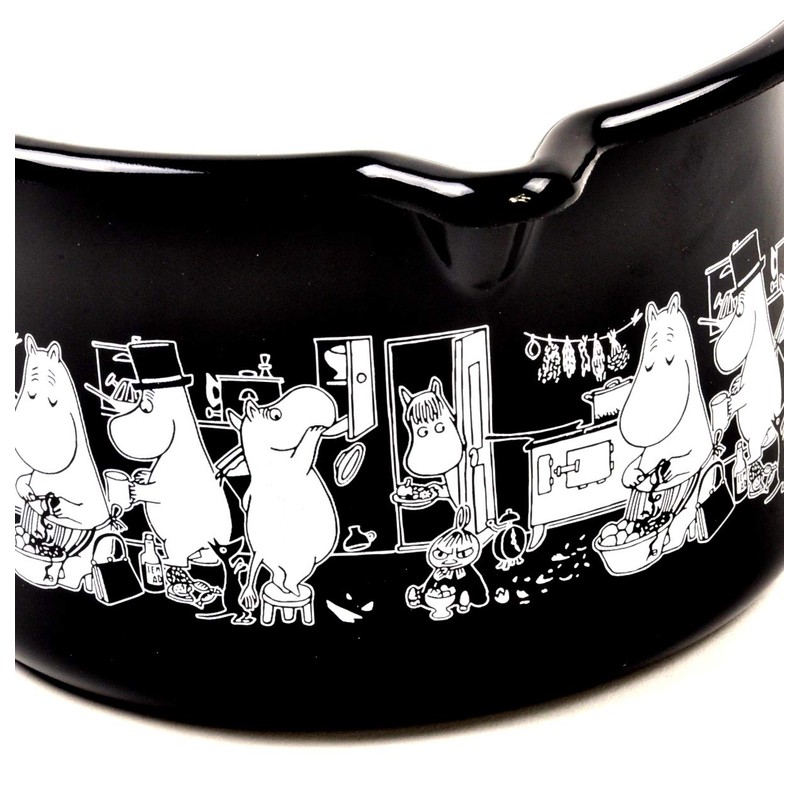 ピー・オー・エス Moomin Muurla Enamel Black Jam Milk Saucepan 約250×105×145mm