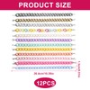 Qoncosy 12 Pack Rhinestone Trucker Hat Chains for Women Men,