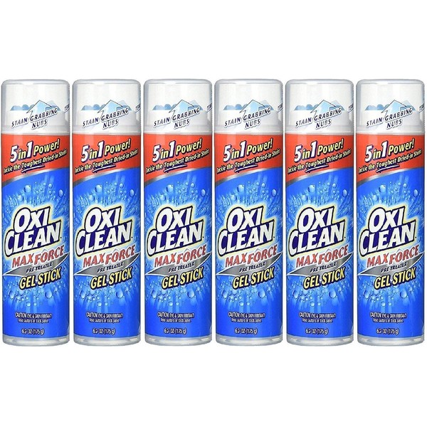 OxiClean Max Force Gel Stick, 6.2 Oz (6 Pack)