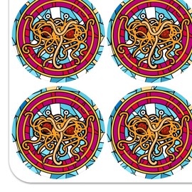 Flying Spaghetti Monster Stained Glass Planner Calendar Scrapbooking Crafting Stickers