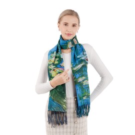 XINYUN Pashmina Shawl Wraps for Women Fashion Monet Scarf Soft Large Cashmere Blanket Scarf Tassel Scarves Warm for Fall Winter