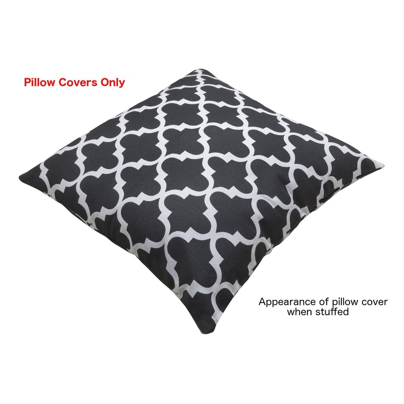 TreeWool Trellis Accent Set of 2 Cotton Canvas Cushion Covers