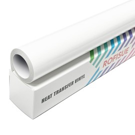 ROFISUE Puff Vinyl Heat Transfer, White, 10Inches*8Ft, 1 Piece, Puff Iron-On Transfers