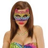 Widmann 03648 Leopard Mask with Moustache and Eyelashes, Multicoloured, Standard