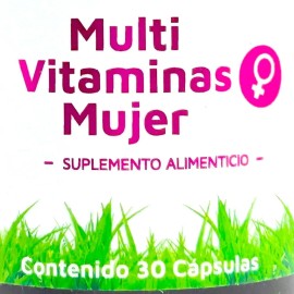 Multi Vitaminico De Mujer 30 Cápsulas Vidanat Sabor Sin sabor