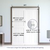SMARTSTANDARD 60"/5FT Bypass Sliding Door Hardware Kit for Cabinet Closet,