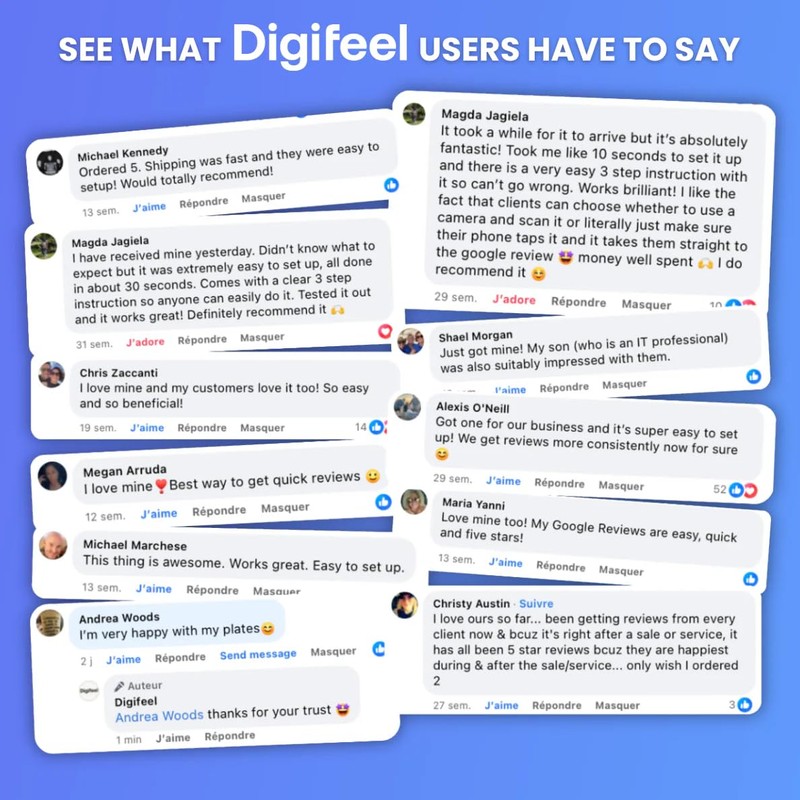 DIGIFEEL Review Tap Card for Google reviews – NFC +
