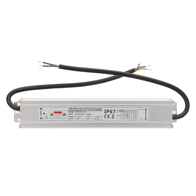 Garosa LED Power Supply Driver 100-264V to 24V 60W 2.5A