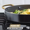 Blue Diamond 4QT Saute Pan with Lid, Non Toxic Induction