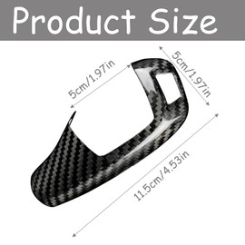 LIANCHEN Protective Cover Interior Car Gear Shift Head Cover Gear Shift Knob Cover Trim Car Carbon Gear Knob Cover Trim
