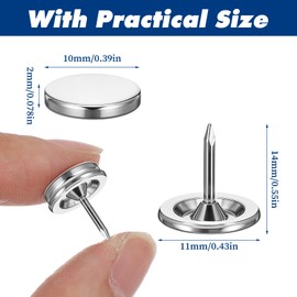 Hpmjz 20 pcs Magnetic Push Pins Magnet Thumb Tacks Cute Flat Push Pin Decorative Pushpins Clip Poster Photo Hangers for Wall Bulletin Cork Board Map Picture Kit Poster Holder