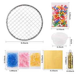 HOLICOLOR 110pcs Slime Making Kit, Add Ins, Accessories, Glitter, Foam Balls C4