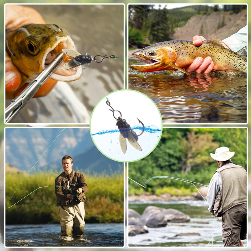 OROOTL Bionic Fly Fishing Baits, 18pcs Fly Fishing Flies Kit