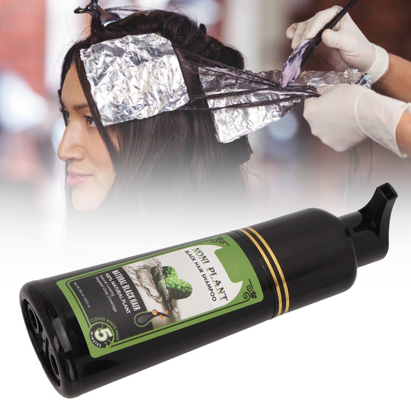 Black Hair Shampoo White Hairs Dye Colouring Quick Dyeing 250ml