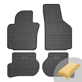 FROGUM EL Toro Rubber Mats All Year Round Set of Car Floor Mats for Seat Leon II, for Skoda Octavia II, for Yeti 09-17, for VW Golf V/VI, for Jetta V 05-11, for Scirocco III 07-17