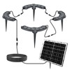 Solar Palm Tree Lights Outdoor Warm Light 3000K, Solar Spotlights