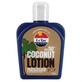 Le Tan SPF 50+ Coconut Sunscreen Lotion 125mL