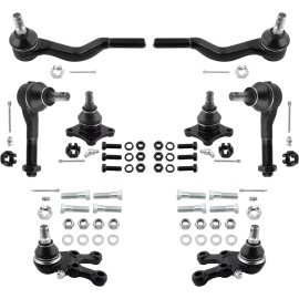 BOXI 8PCS Front Upper Lower Ball Joints Tie Rod Ends Kit For Mitsubishi Montero Sport