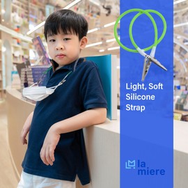 6Pcs Autoclavable Dental Flexible Medical Grade Silicone Bib/Bibs Holders Clips,Individually Wrapped Napkin Clips, with Stainless Steel Alligator/Extra Wide Neck Band(6, Neon Light Pink)