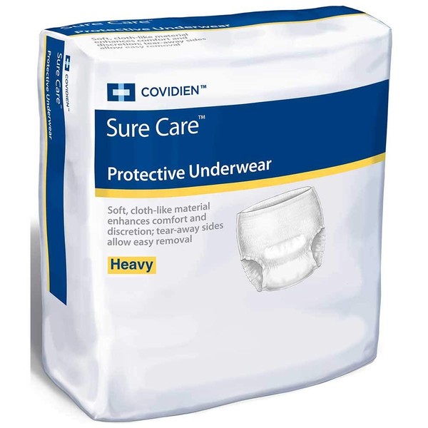 SURECARE™ Protective Underwear Medium (34" - 46"), 4 Green Strands Band Color, 20/ Bag, 4 Bags/Case Packaging, 80 Eaches/Case
