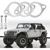 Korekaou Muffler Gasket, 1 Set, Stainless Steel Muffler, Flange, Bolt