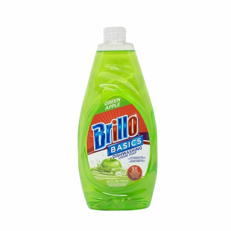 Basics Brillo Basics Green Apple Dish Soap (2-Pack) + Scrub