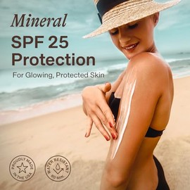 Beauty by Earth Protector solar mineral SPF 25 - Protector solar de xido de zinc, protector solar para bebs, protector solar para nios, protector...  